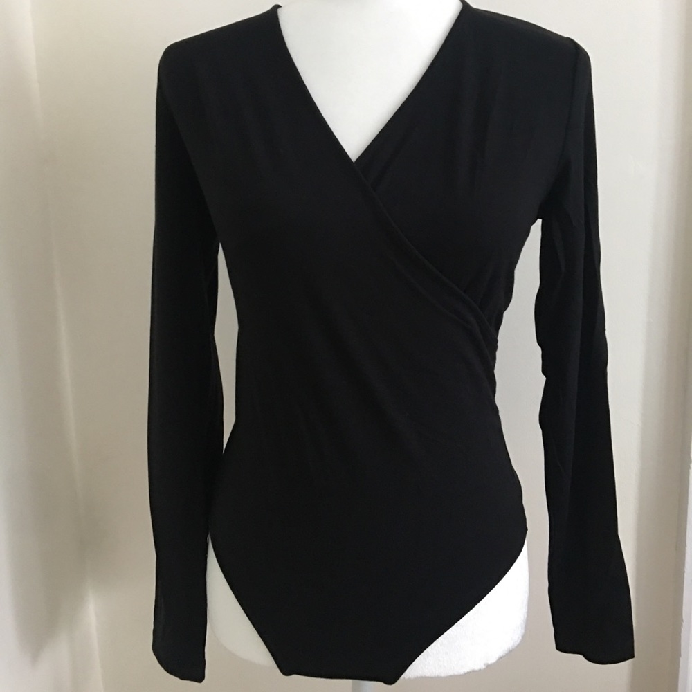 Ann Taylor Classy V Neck Long Sleeves BodySuit